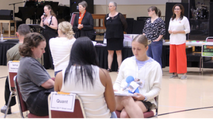 Participants at the Poverty Simulation